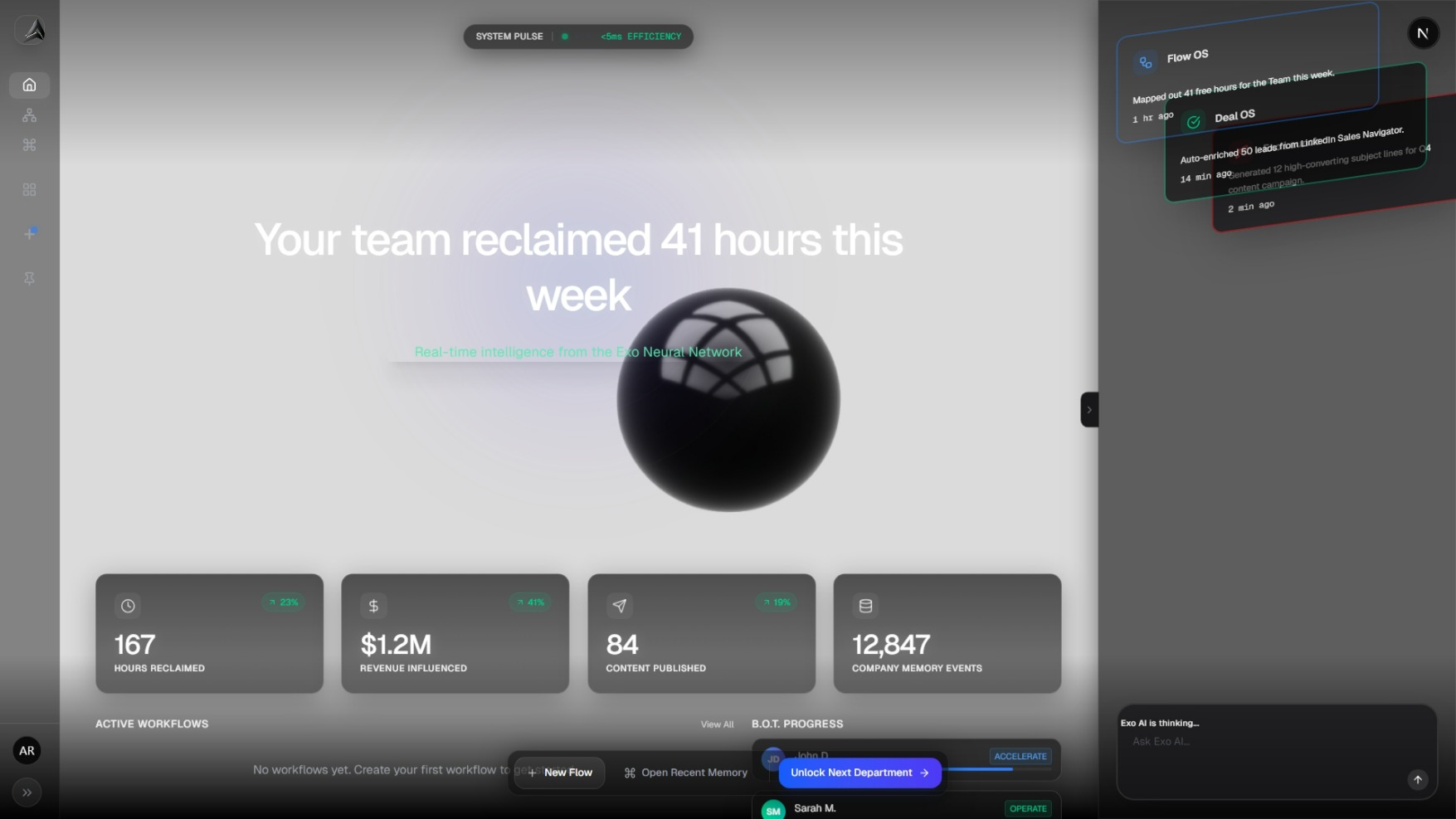 Exo Dashboard Demo